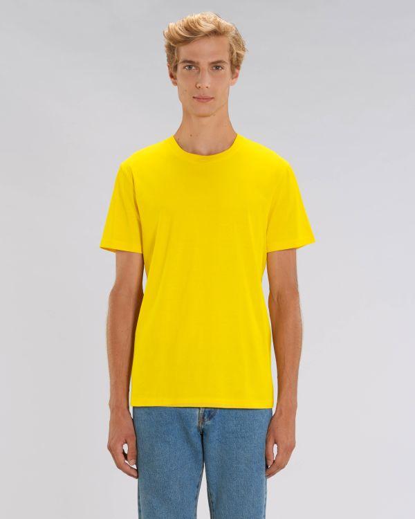 T-Shirt Unisexe 100% Coton Bio | Broderie Et Impression Golden Yellow