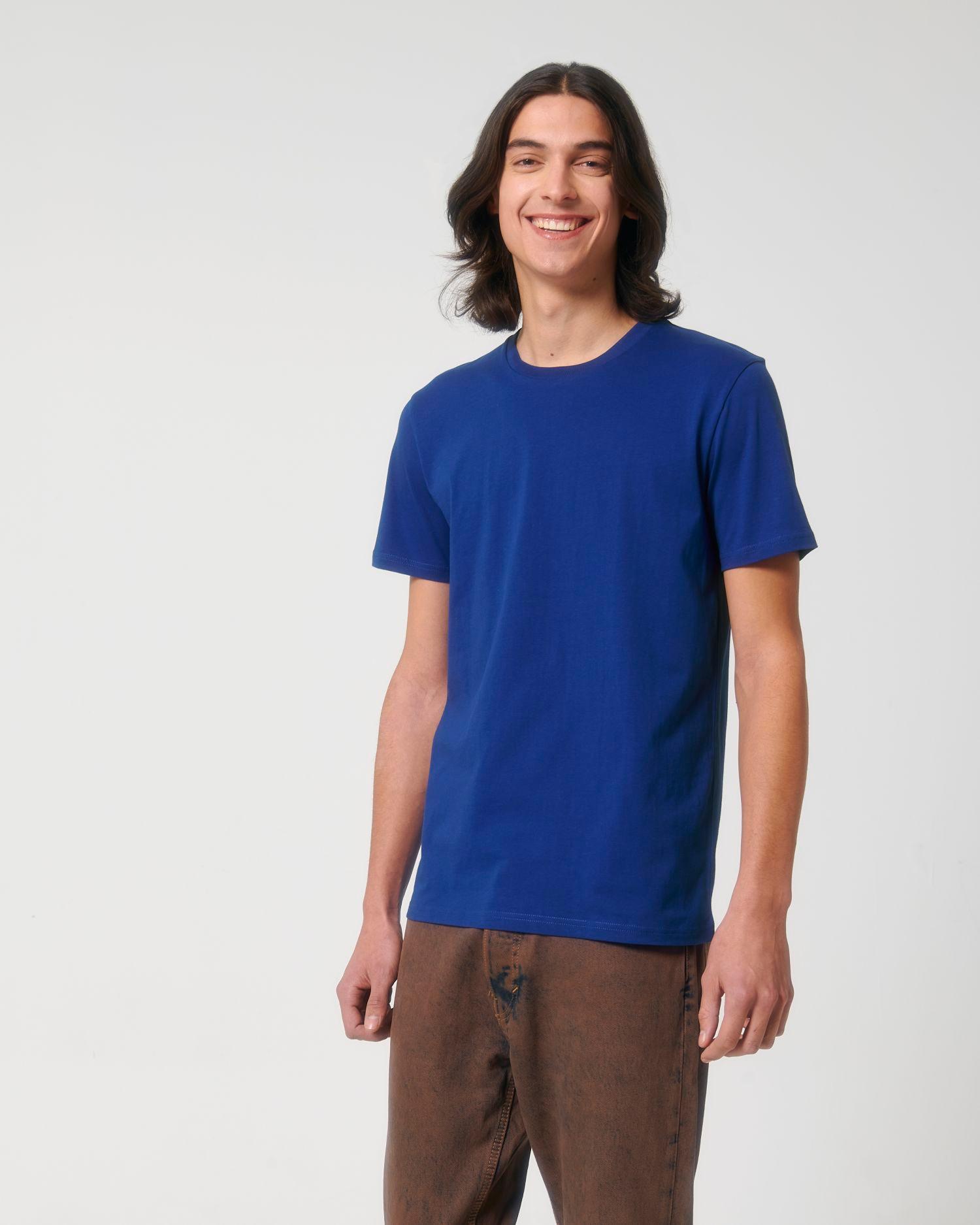 pictoT-Shirt Unisexe 100% Coton Bio | Broderie Et Impression Worker Blue
