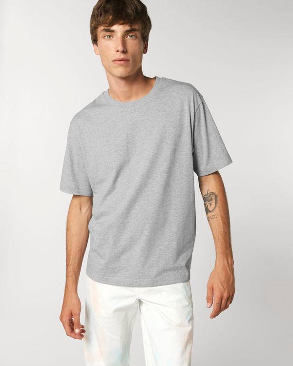 T-Shirt Ample Unisexe Bio Stanley Fuser | Impression Et Broderie  Heather Grey