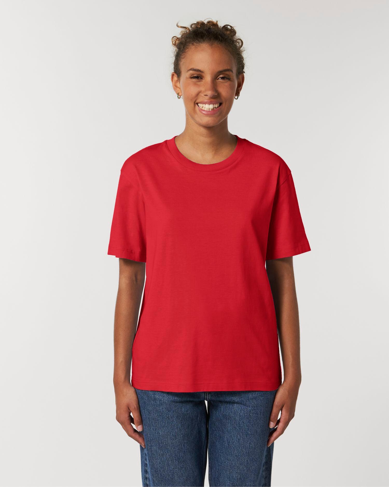 T-Shirt Ample Unisexe Bio Stanley Fuser | Impression Et Broderie  Red