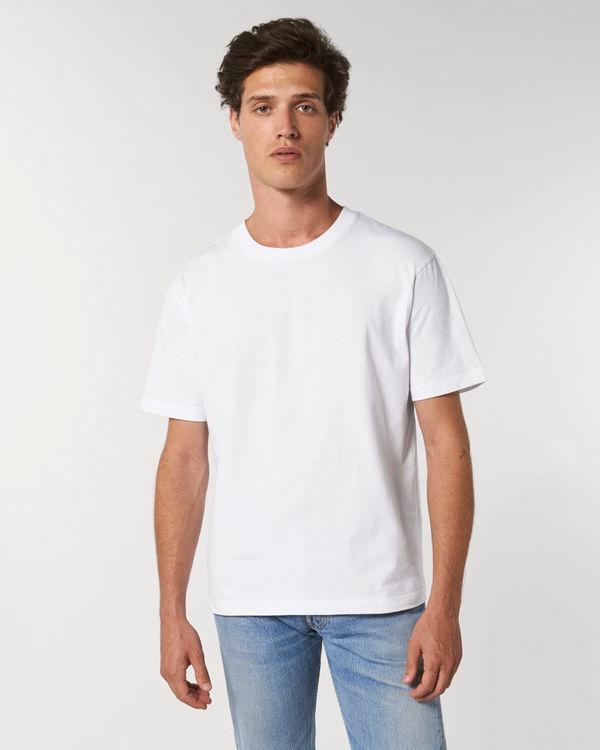 T-Shirt Ample Unisexe Bio Stanley Fuser | Impression Et Broderie  White