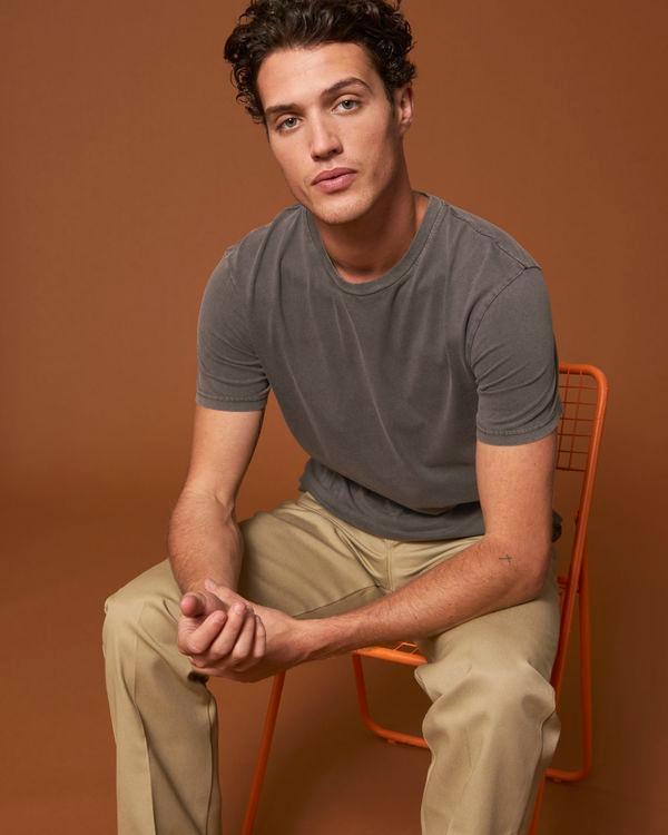 T-Shirt Teinté Stanley Vintage | Coupe Unisexe | Coton Bio G. Dyed Aged Deep Chocolate