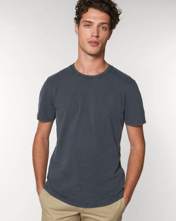 T-Shirt Teinté Stanley Vintage | Coupe Unisexe | Coton Bio G. Dyed Aged India Ink Grey