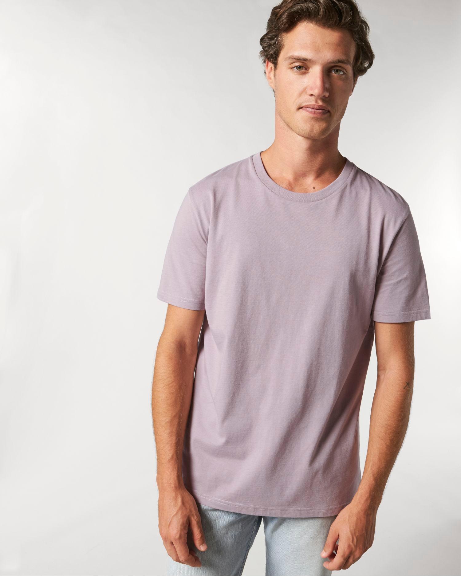 T-Shirt Teinté Stanley Vintage | Coupe Unisexe | Coton Bio G. Dyed Aged Lilac Petal