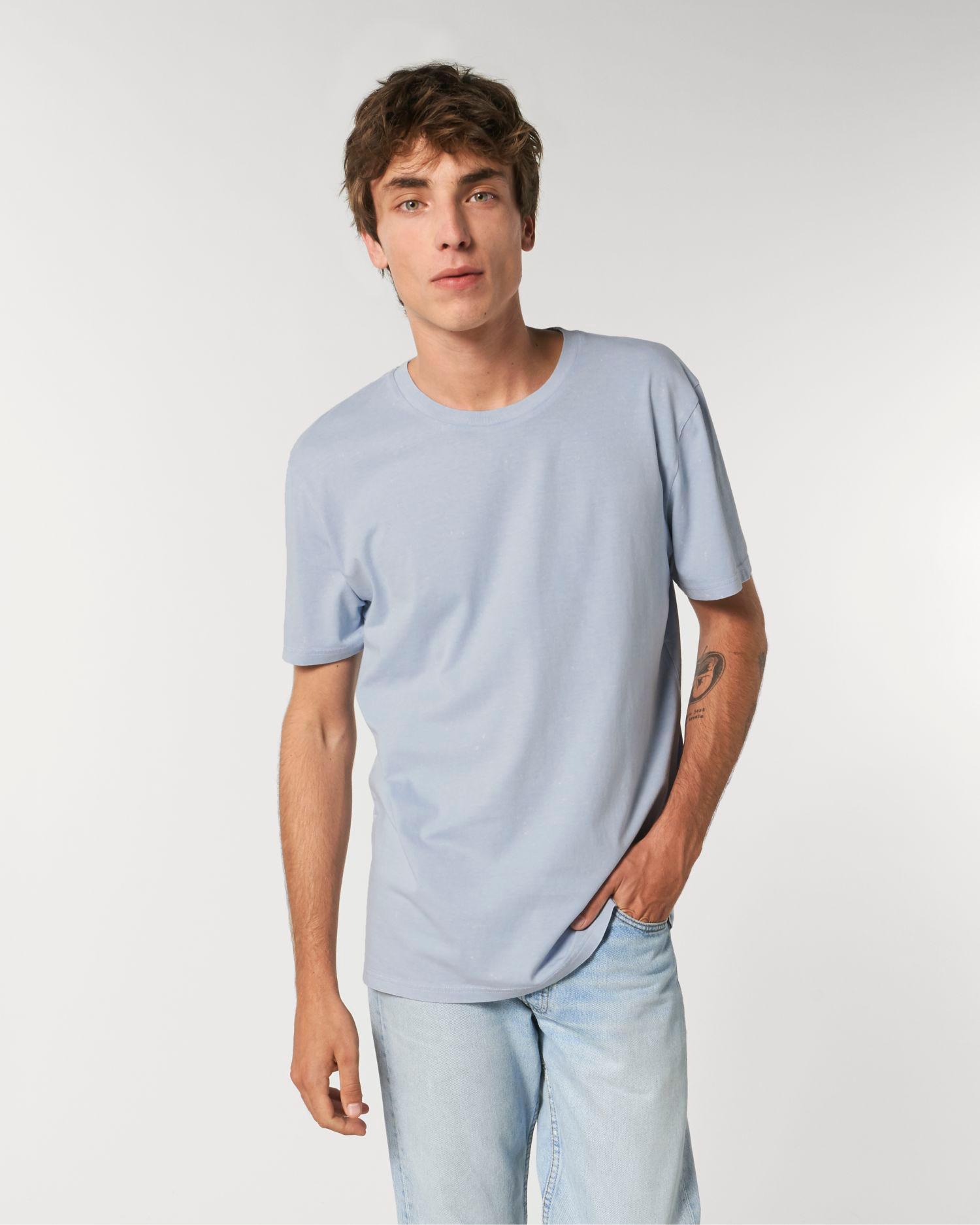 T-Shirt Teinté Stanley Vintage | Coupe Unisexe | Coton Bio G. Dyed Aged Serene Blue
