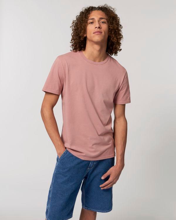 T-Shirt Teinté Stanley Vintage | Coupe Unisexe | Coton Bio G. Dyed Canyon Pink
