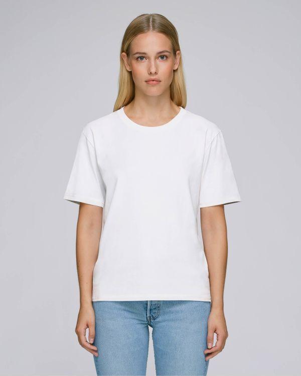 Women's T-Shirt In Organic Cotton By Stanley Stella To Customize White