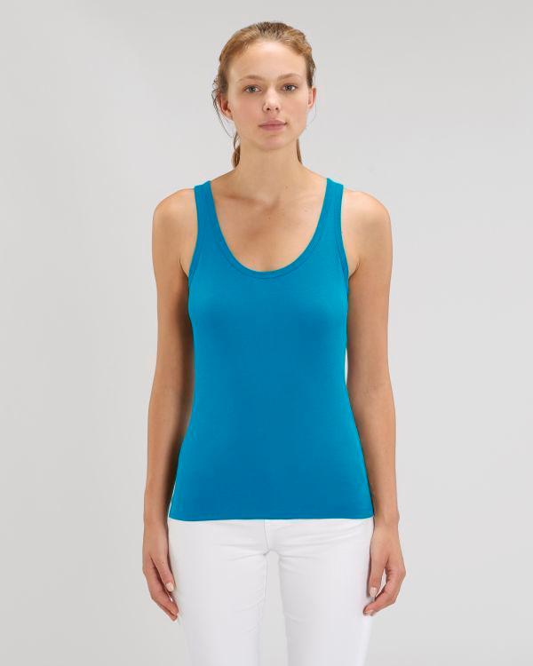 Débardeur Féminin En 100% Coton Bio | Broderie Et Impression Azur