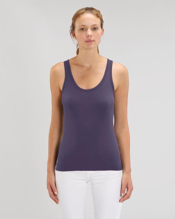 Débardeur Féminin En 100% Coton Bio | Broderie Et Impression Plum