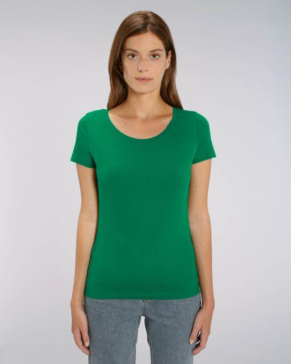 Camiseta Mujer Algodón Orgánico Stella Lover Varsity Green