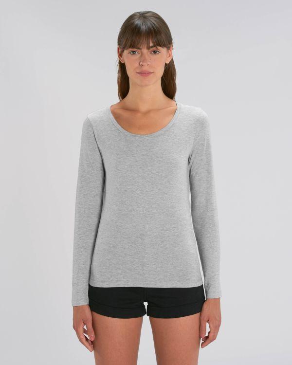 Camiseta Manga Larga Mujer Stella Singer Heather Grey