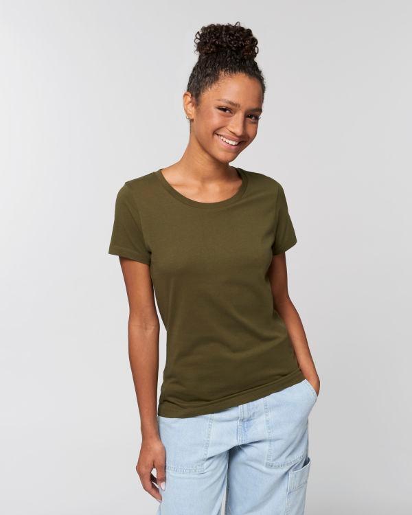 T-Shirt Stella Expresser | Mode Éthique | Coton Bio  British Khaki