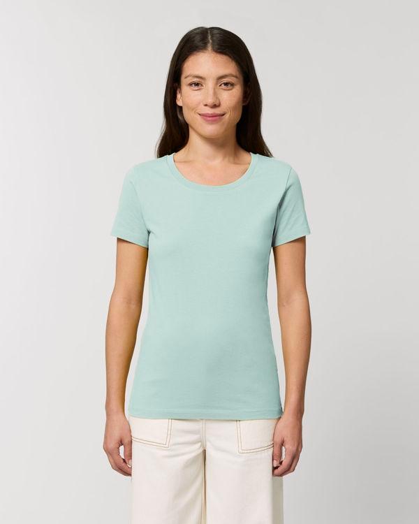 T-Shirt Stella Expresser | Mode Éthique | Coton Bio  Caribbean Blue