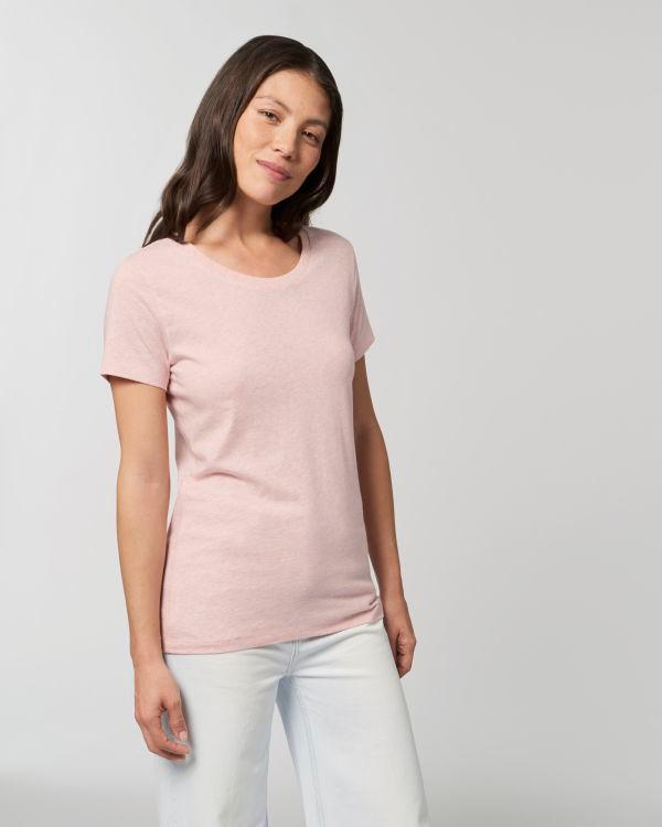 Stella Expresser T-Shirt | Ethical Fashion | Bio-Baumwolle Cream Heather Pink