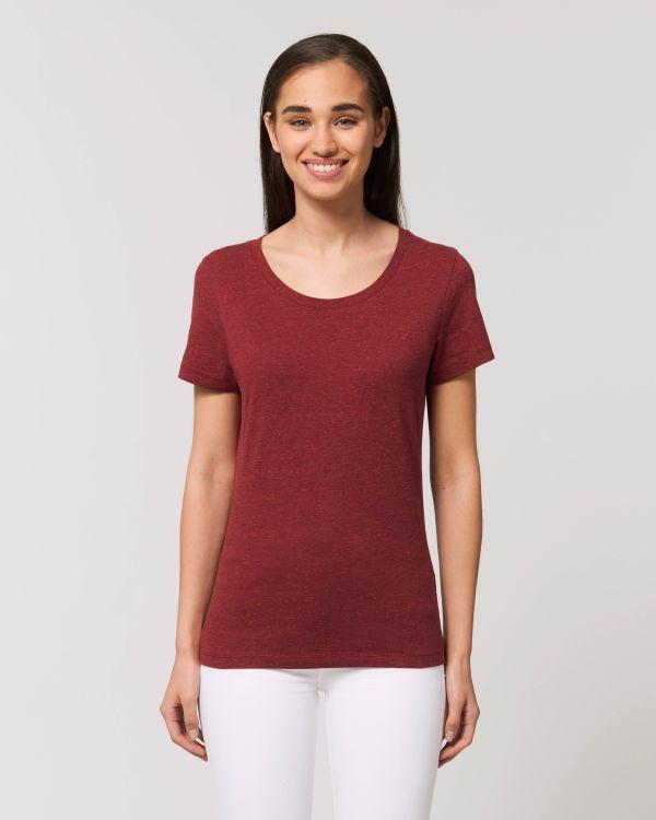 Camiseta Ajustada Mujer Stella Expresser Heather Neppy Burgundy