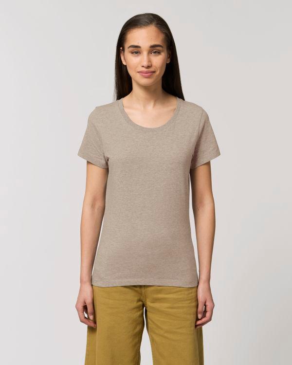 T-Shirt Stella Expresser | Mode Éthique | Coton Bio  Heather Sand