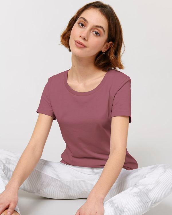 T-Shirt Stella Expresser | Mode Éthique | Coton Bio  Hibiscus Rose