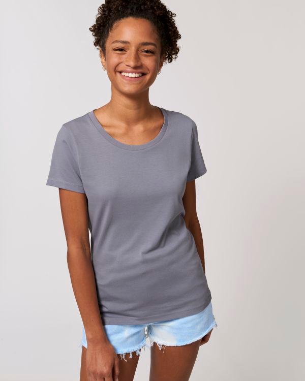 T-Shirt Stella Expresser | Mode Éthique | Coton Bio  Lava Grey