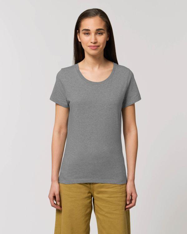 T-Shirt Stella Expresser | Mode Éthique | Coton Bio  Mid Heather Grey