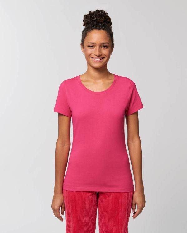 T-Shirt Stella Expresser | Mode Éthique | Coton Bio  Pink Punch