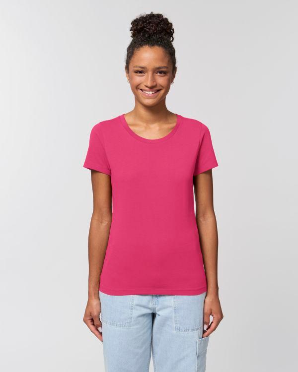 T-Shirt Stella Expresser | Mode Éthique | Coton Bio  Raspberry