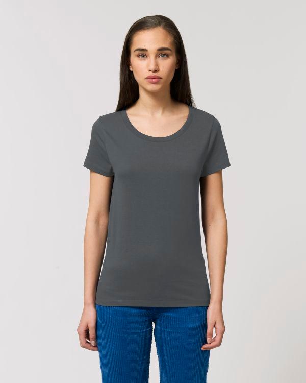 Tee-Shirt Femme Essentiel | Stella Jazzer | Coton Bio  Anthracite