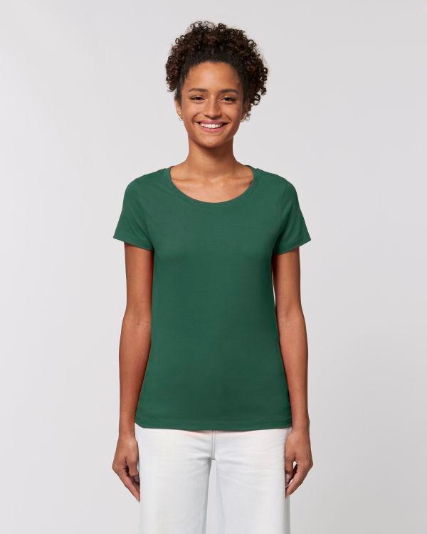 Tee-Shirt Femme Essentiel | Stella Jazzer | Coton Bio  Bottle Green