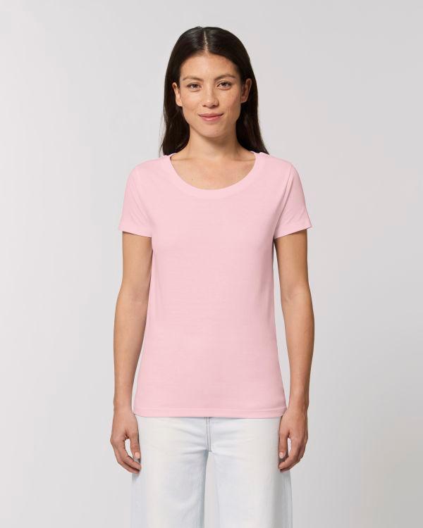 Tee-Shirt Femme Essentiel | Stella Jazzer | Coton Bio  Cotton Pink