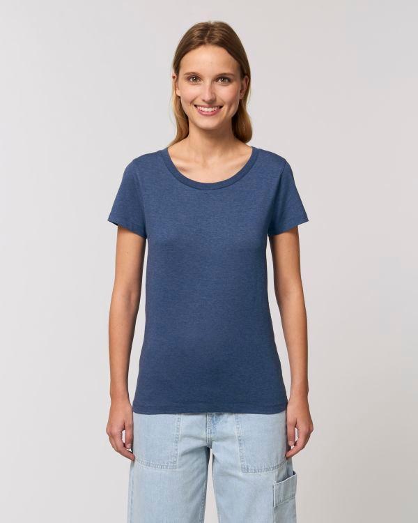 Tee-Shirt Femme Essentiel | Stella Jazzer | Coton Bio  Dark Heather Indigo