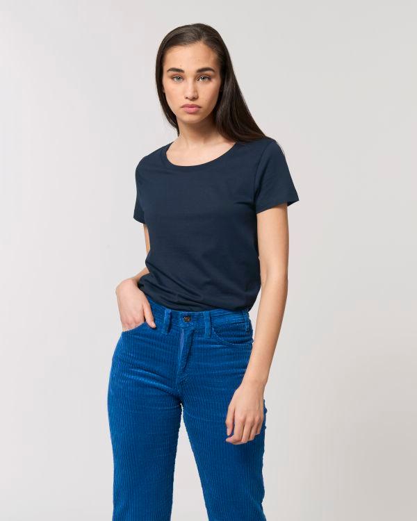 Tee-Shirt Femme Essentiel | Stella Jazzer | Coton Bio  French Navy