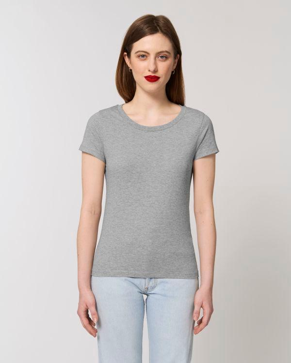 Tee-Shirt Femme Essentiel | Stella Jazzer | Coton Bio  Heather Grey