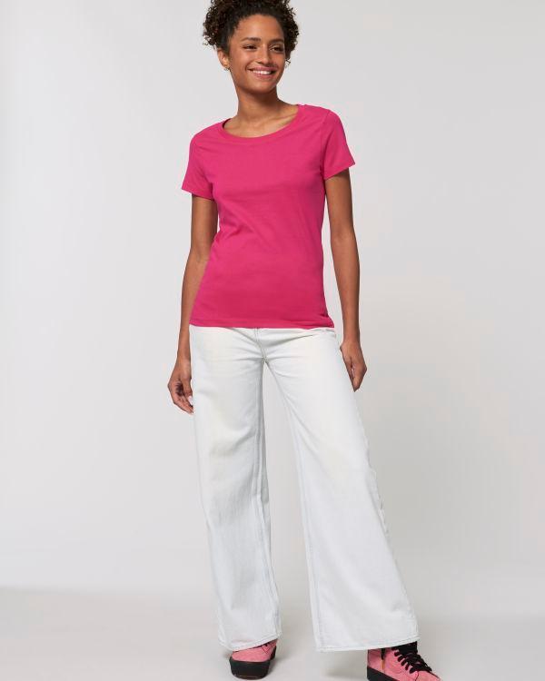 Tee-Shirt Femme Essentiel | Stella Jazzer | Coton Bio  Raspberry