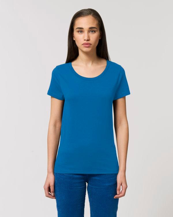 Tee-Shirt Femme Essentiel | Stella Jazzer | Coton Bio  Royal Blue
