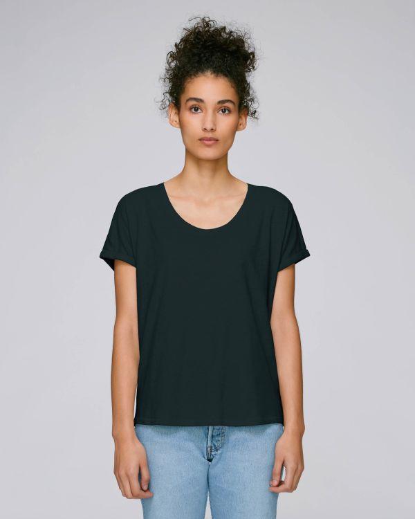 Very Trendy Stanley Stella Women's T-Shirt In Organic Cotton! Black