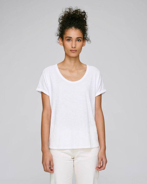 T-Shirt Femme Stanley Stella En Coton Bio Très Tendance ! White