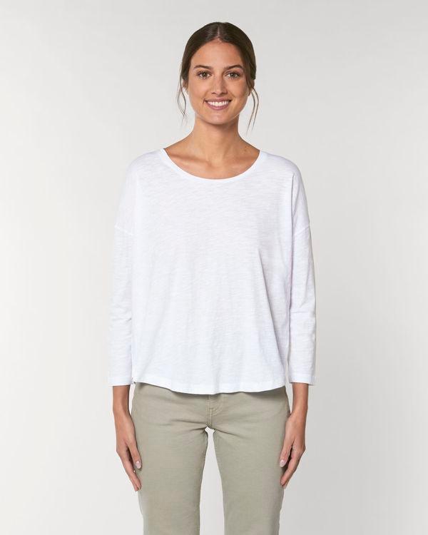 Tee-Shirt Stella Waver | Manches 3/4 Et Col Rond | Coton Bio