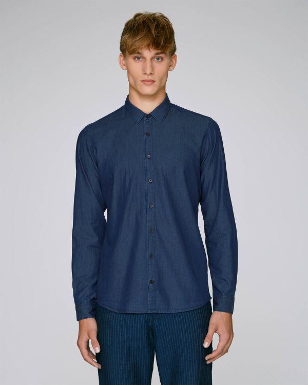 Stanley Innovates Men's Denim Shirt Dark Indigo Denim