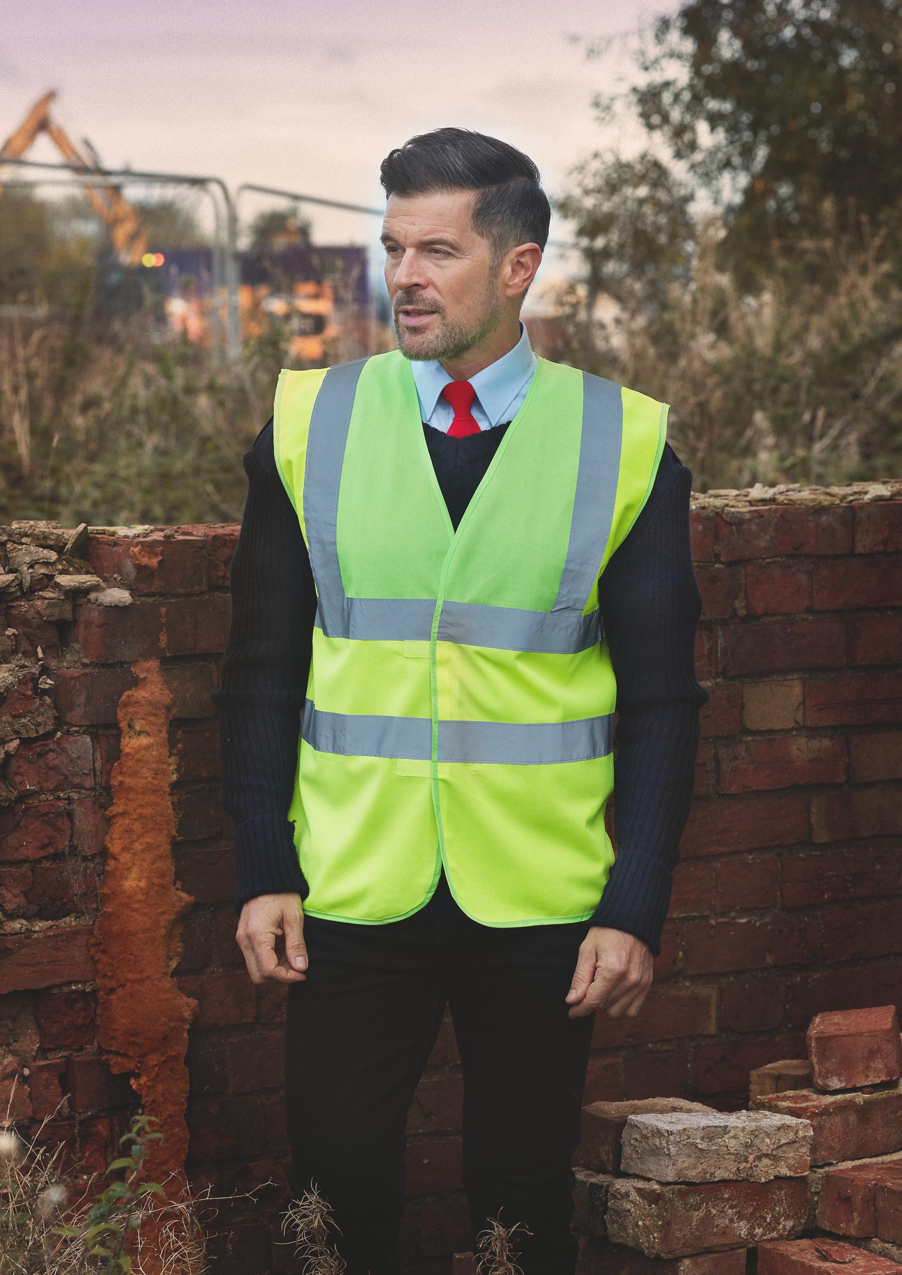 Customizable Two-Tone Safety Vest 