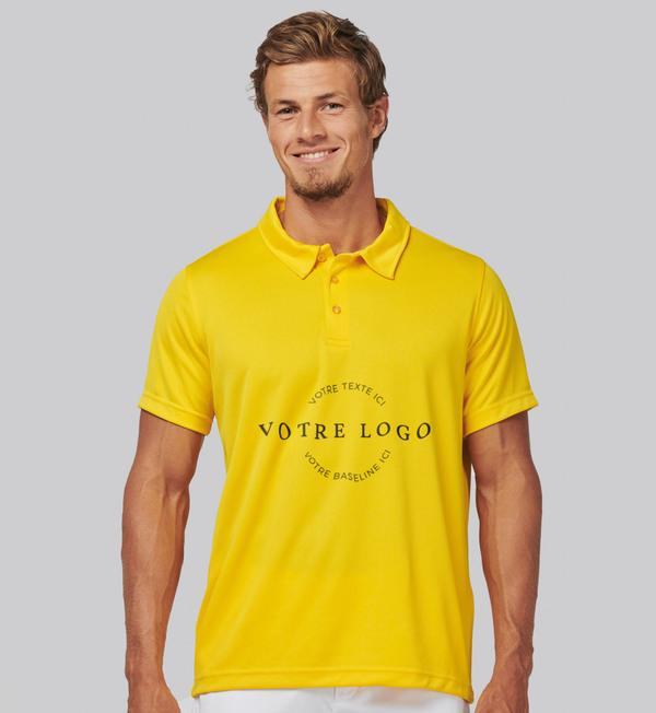 picto Polo De Sport Homme Lime