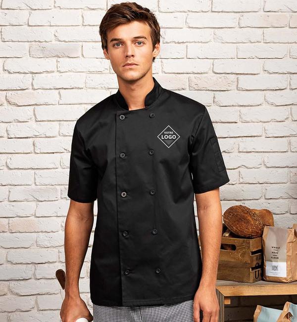 picto Veste De Cuisine Mixte À Personnaliser Steel