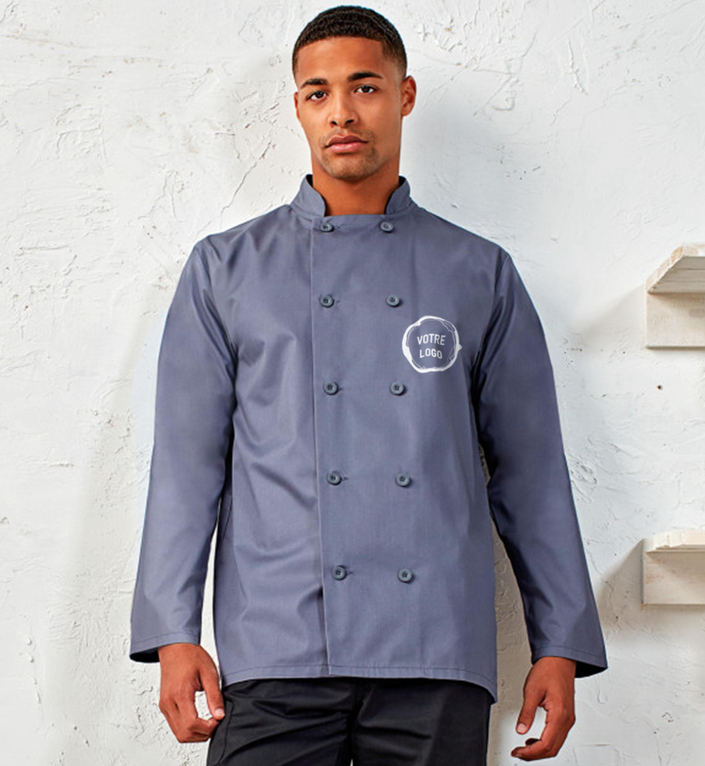 Chef's Jacket mixed long sleeves