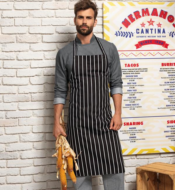 Custom Striped Kitchen Apron