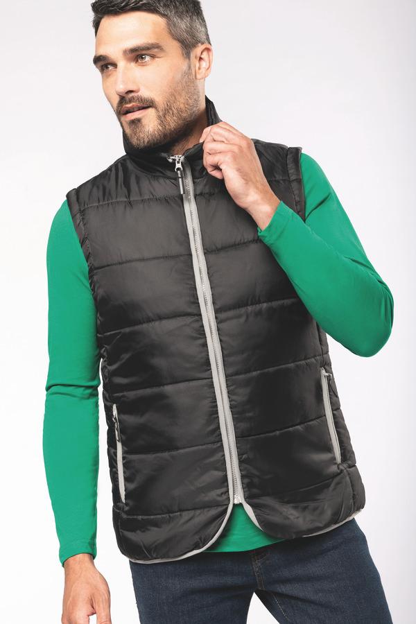 picto Customizable Men's Padded Bodywarmer Black