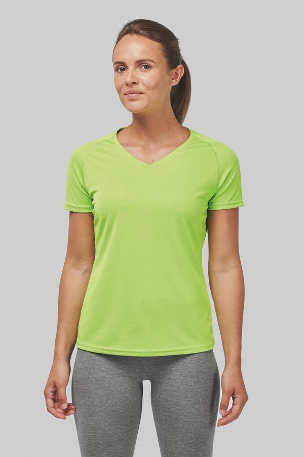 Women's Sports T-Shirt | V-Neck And Short Sleeves