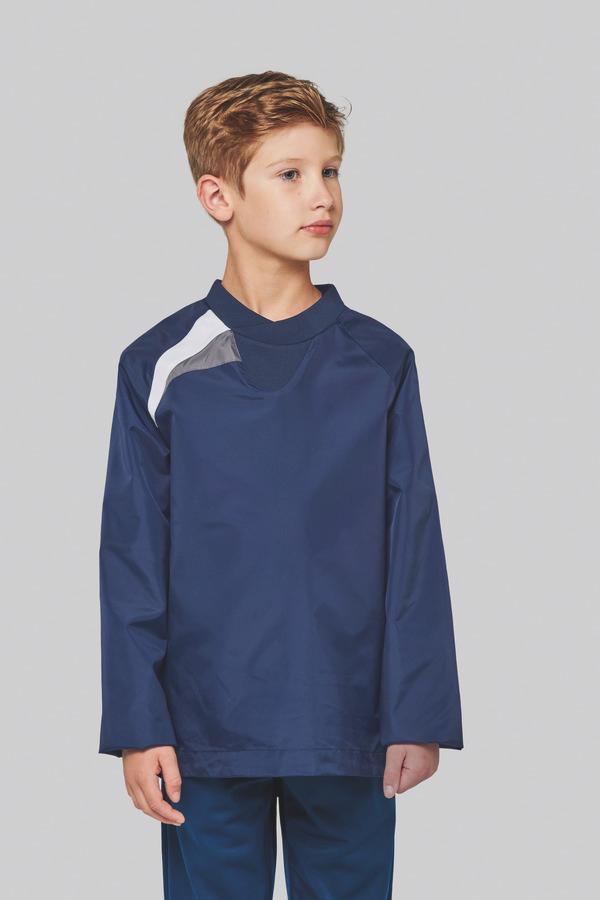 picto Wasserdichtes Kindersport-Sweatshirt Ideal Für Den Outdoor-Sport Sporty Navy / White / Storm Grey