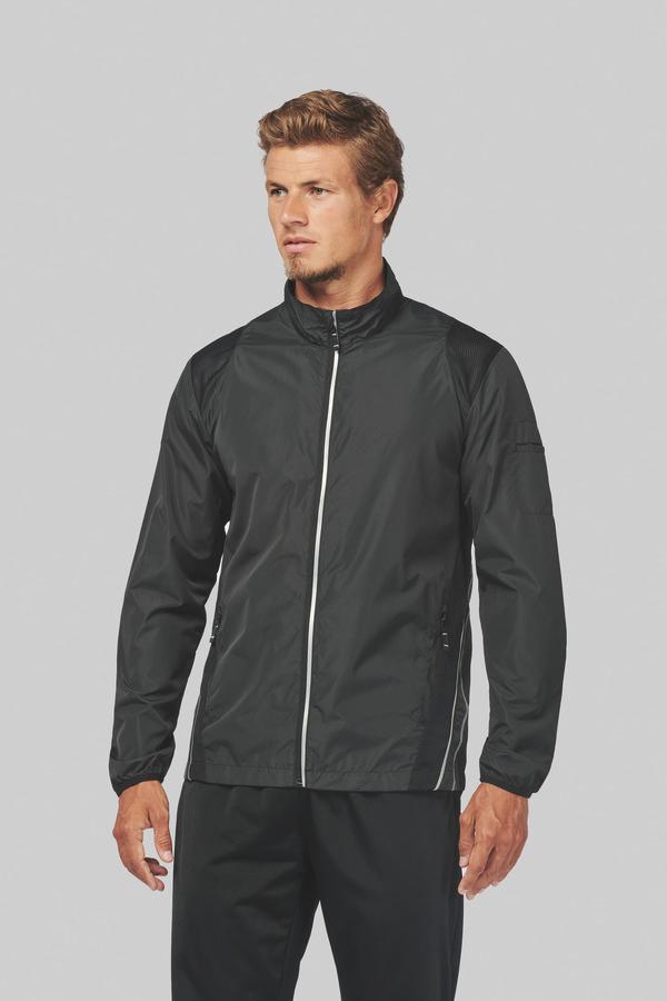 picto Leichte Herren-Sportjacke | Stickerei Und Druck White / Dark Grey