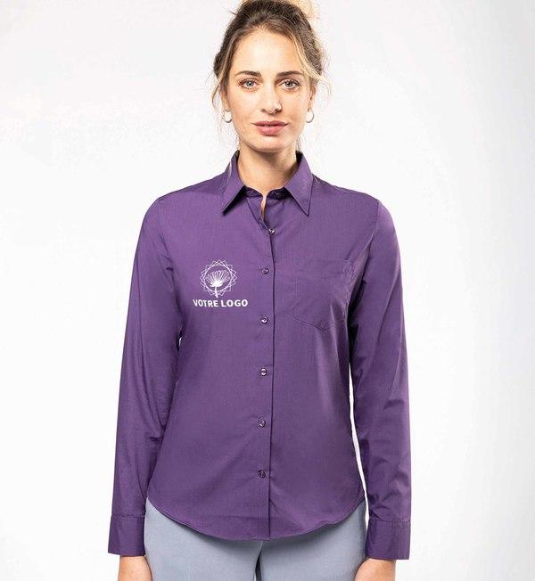 picto Discover Our Customizable Long Sleeve Shirt Fuchsia