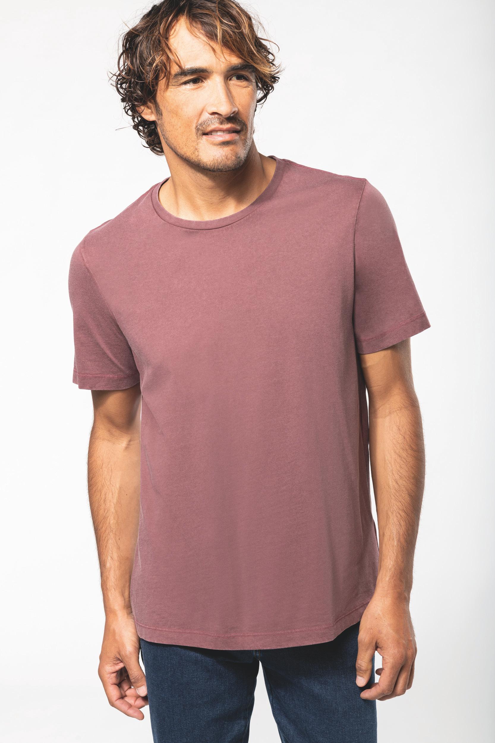 pictoT-Shirt Délavé Vintage Homme | 100% Coton | Brodé Et Imprimé 