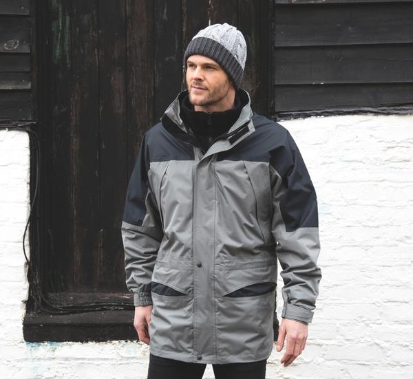 picto Parka 3 En 1 Alaska | 100% Polyester | Personnalisable En Broderie Navy / Black