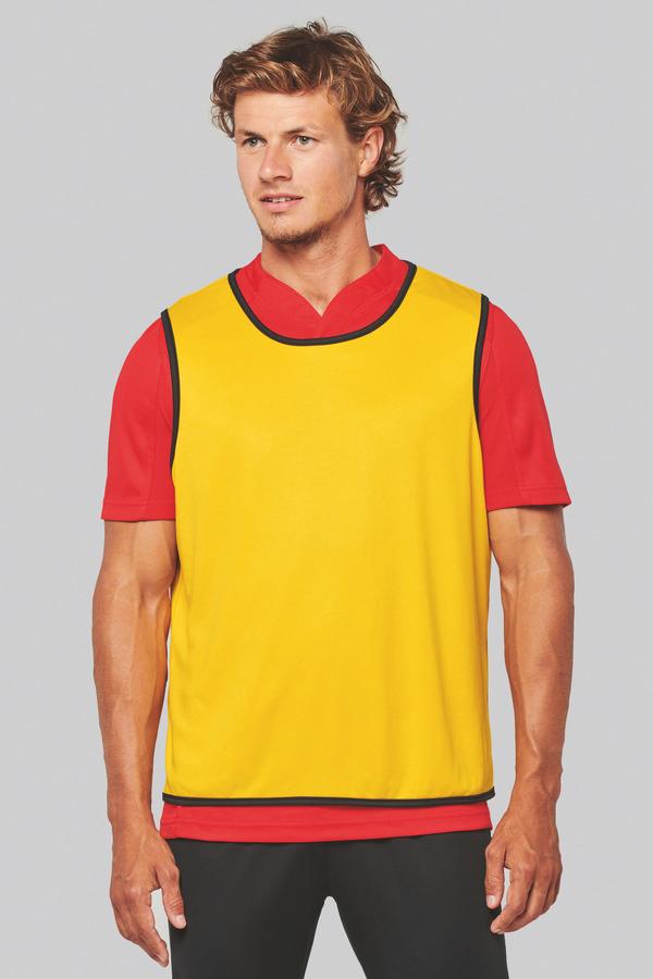 picto Chasuble De Sport Réversible | Bicolore  Sporty Red / Sporty Yellow